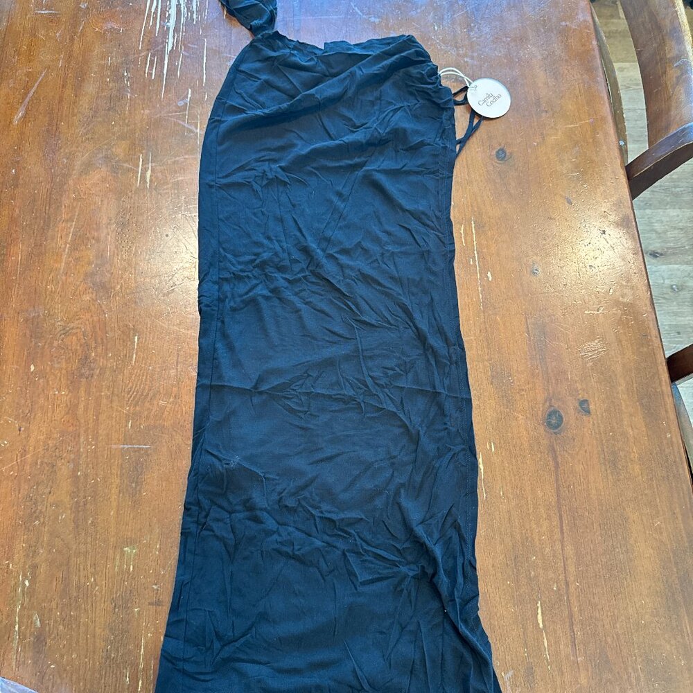 Camila Coelho Black One Shoulder Swim Cover Up Dress Small NEW